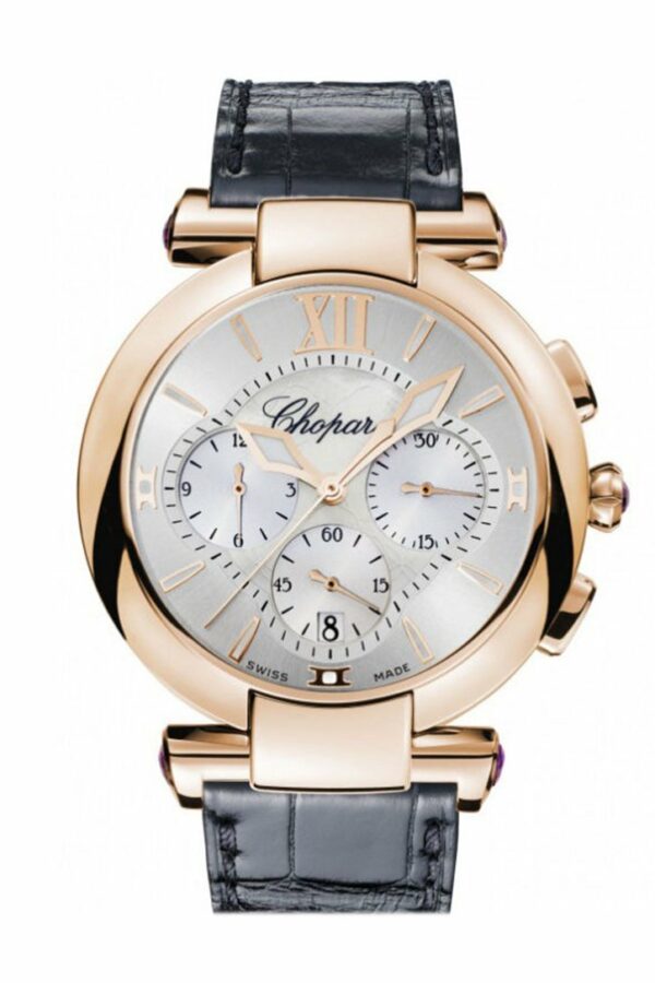 Chopard Imperiale Rose Gold Chrono Silver Dial 384211/5001 Watch