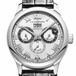 Chopard L.u.c Perpetual Twin 43Mm Stainless Steel Mens Watch 168561-3001 Silver / None