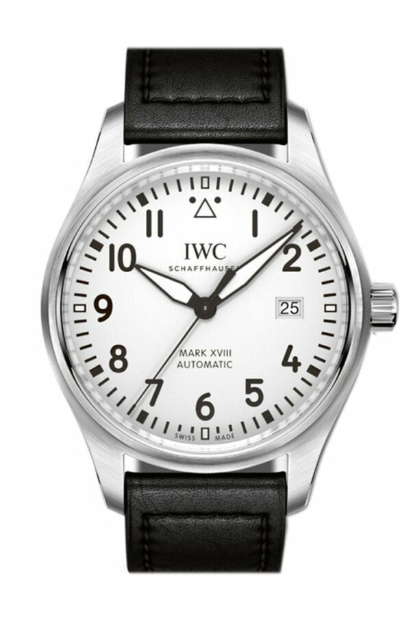 Iwc Pilots Mark Xviii Automatic Silver Dial 40Mm Mens Watch Iw327002