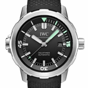 Iwc Aquatimer Black Dial Rubber 42Mm Mens Watch Iw329001