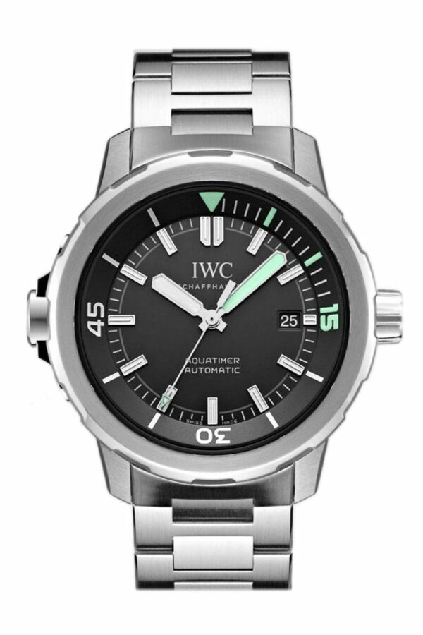 Iwc Aquatimer Black Dial Stainless Steel 42Mm Mens Watch Iw329002