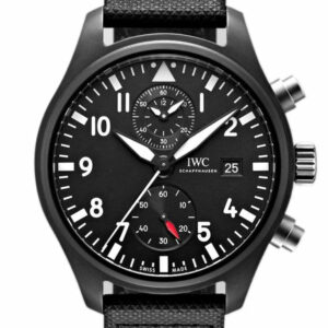 Iwc Pilots Top Gun Automatic Chronograph 44Mm Mens Watch Iw389001 Black