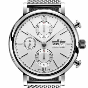 Iwc Portofino Automatic Chronograph Silver Dial 42Mm Mens Watch Iw391009