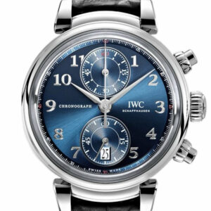 Iwc Da Vinci Blue Dial Automatic Chronograph 42Mm Mens Watch Iw393402