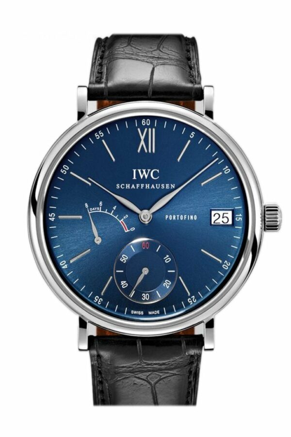 Iwc Portofino Hand-Wound Eight Days 45Mm Mens Watch Iw510106 Blue