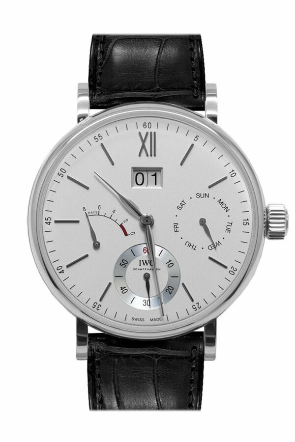 Iwc Portofino Day Date Silver-Plated Dial 8 Power Reserve 45Mm Mens Watch Iw516201 Silver