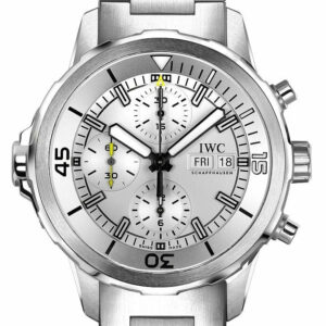 Iwc Aquatimer Chronograph Silver Dial Stainless Steel Mens Watch Iw376802