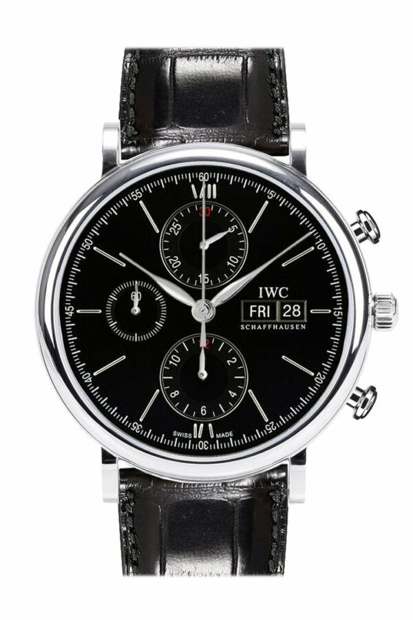 Iwc Portofino Automatic Chronograph Black Dial 42Mm Mens Watch Iw391008