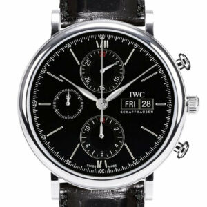 Iwc Portofino Automatic Chronograph Black Dial 42Mm Mens Watch Iw391008