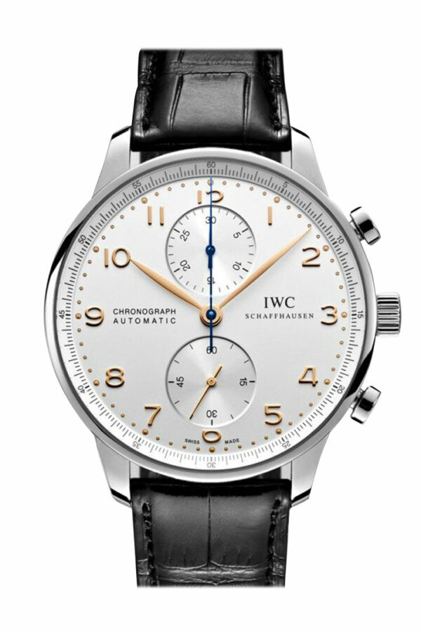 Iwc Portuguese Chronograph Silver Dial Mens Watch Iw371445