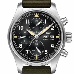 Iwc Pilot Spitfire Chronograph Automatic Black Dial Mens Watch Iw387901