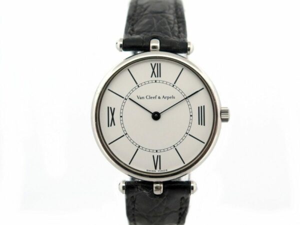 Montre montre van VAN CLEEF & ARPELS la classique 503132 32mm acier quartz etui 58 Facettes 252718