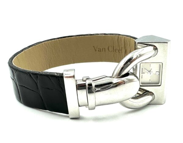 Montre VAN CLEEF & ARPELS. Montre Cadenas acier 28mm 58 Facettes