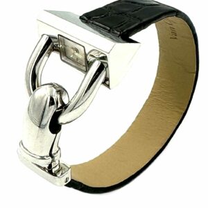 Montre VAN CLEEF & ARPELS. Montre Cadenas acier 28mm 58 Facettes