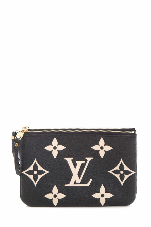 LV Black Bicolor Multi Pouchette Handbag