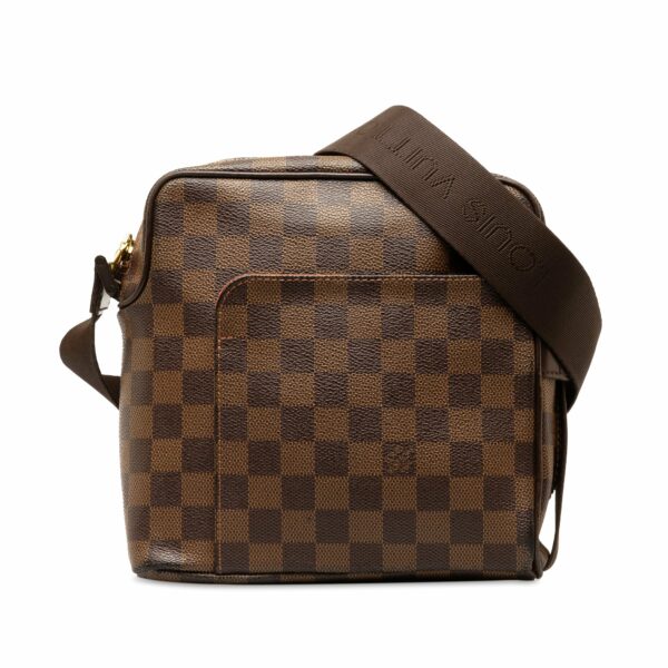 Brown LV Damier Ebene Olav PM Crossbody Bag