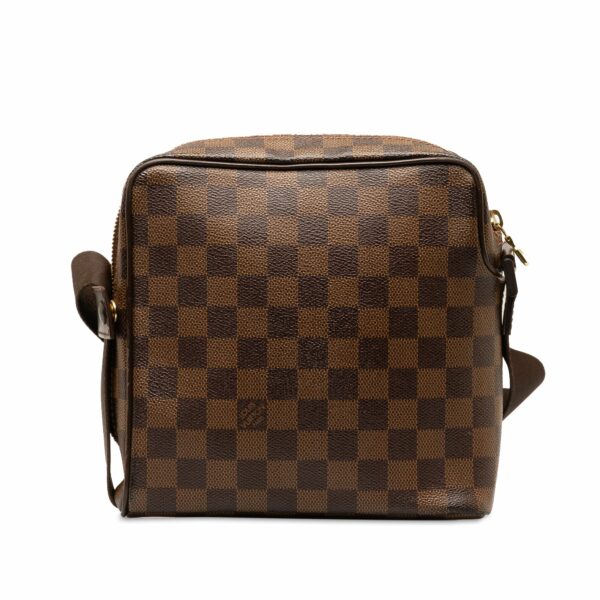 Brown LV Damier Ebene Olav PM Crossbody Bag - Image 3