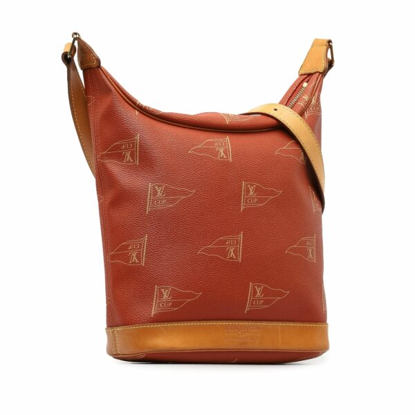 Red LV 1995 Americas Cup Touquet Bag - Image 2