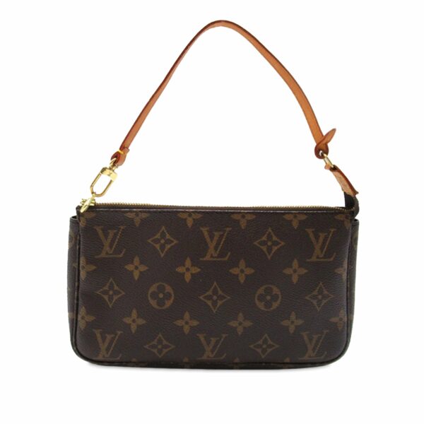 Brown LV Monogram Pochette Accessoires Shoulder Bag