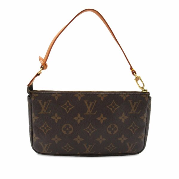 Brown LV Monogram Pochette Accessoires Shoulder Bag - Image 3