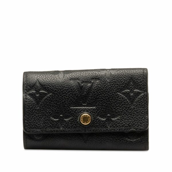 Black LV Monogram Empreinte 6 Key Holder