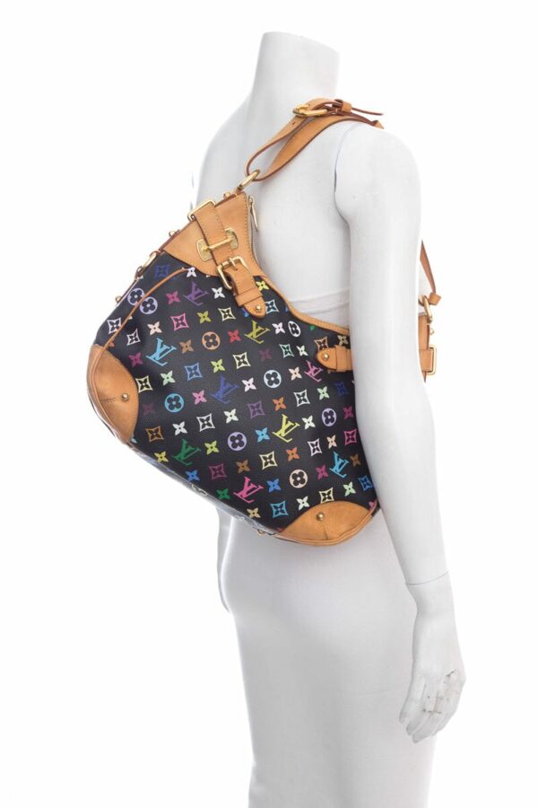 LV Multicolor Greta Black Handbag