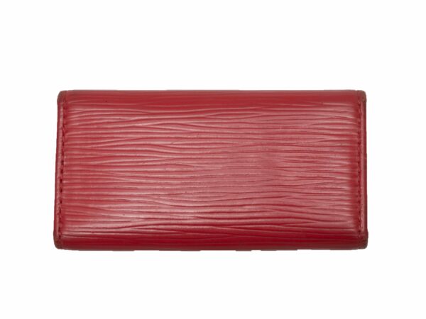 Red LV Epi Leather Key Holder - Image 2