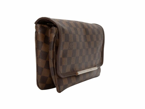 Brown LV Damier Ebene Hoxton PM Crossbody Bag - Image 3