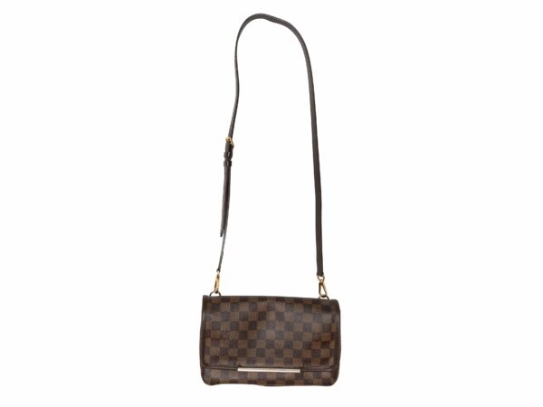 Brown LV Damier Ebene Hoxton PM Crossbody Bag