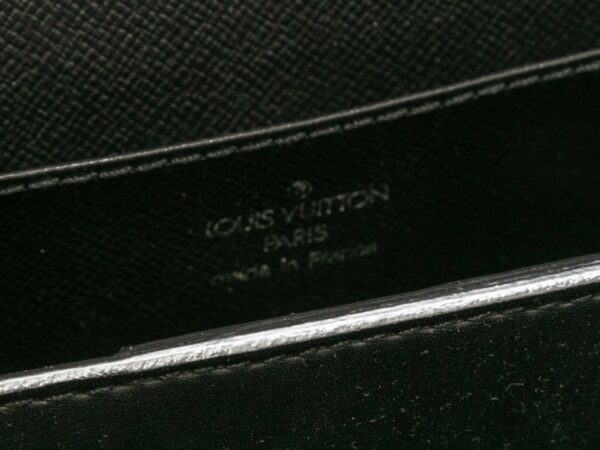 Black LV Leather Briefcase - Image 4