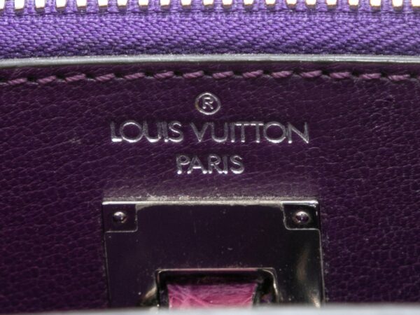 Purple LV Crocodile City Steamer MM Handbag - Image 10