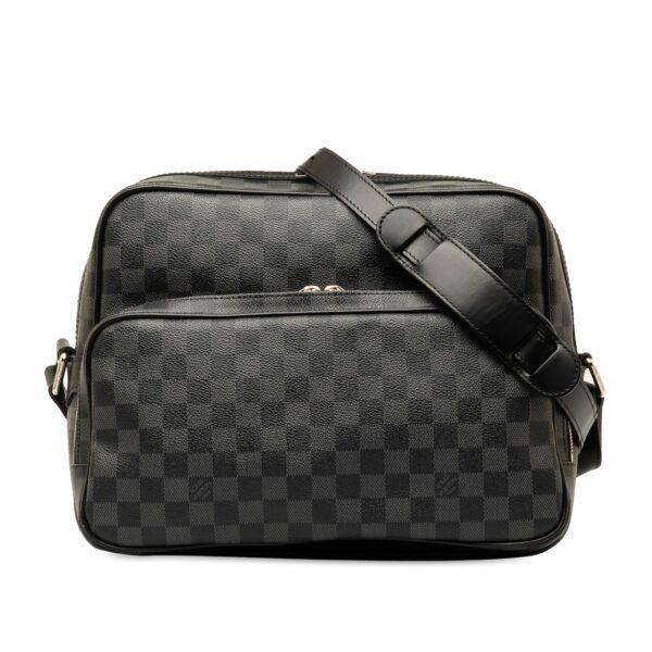 Black LV Damier Graphite Sac Leoh