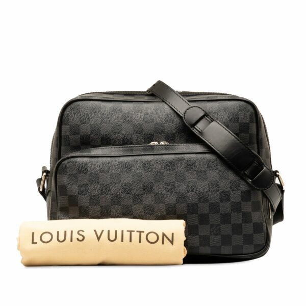 Black LV Damier Graphite Sac Leoh - Image 11