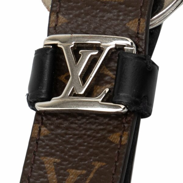 Brown LV Monogram Dragonne Key Chain - Image 3