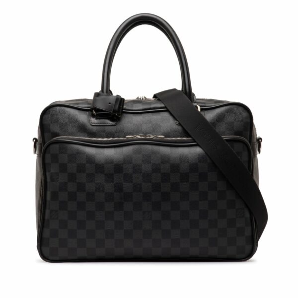 Black LV Damier Graphite Icare Business Bag