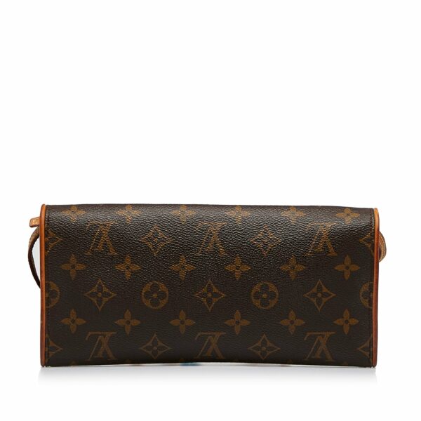 Brown LV Monogram Pochette Twin GM Crossbody Bag - Image 3