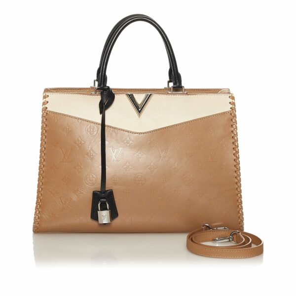 Tan LV Monogram Cuir Plume Very Zipped - Image 14