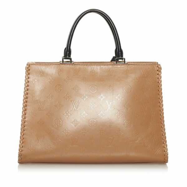 Tan LV Monogram Cuir Plume Very Zipped - Image 3