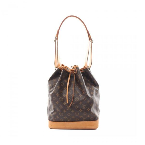 LV Noe Monogram Shoulder Bag PVC Leather Brown