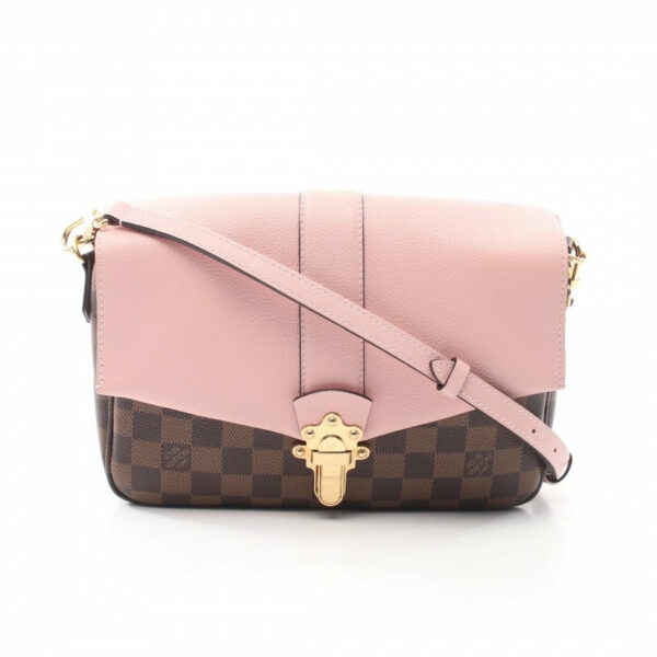 LV Pink Clapton Crossbody Bag Damier and Leather PM