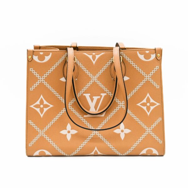 LV OnTheGo Monogram Empreinte Giant Broderies MM Tote Bag - Image 2