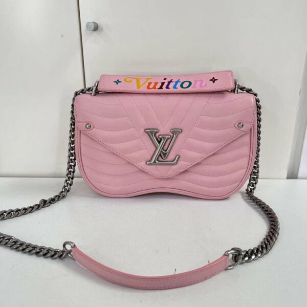 LV Pink Wave Chain Bag Quilted Leather PM