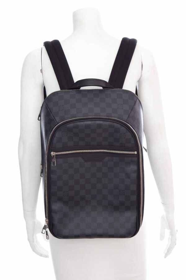 LV Black Damier Michael Backpack - Image 2