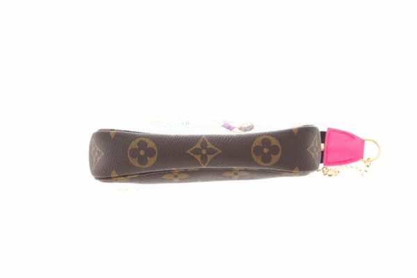 LV Brown Canvas Monogram & Multicolor Holiday Pochette - Image 3