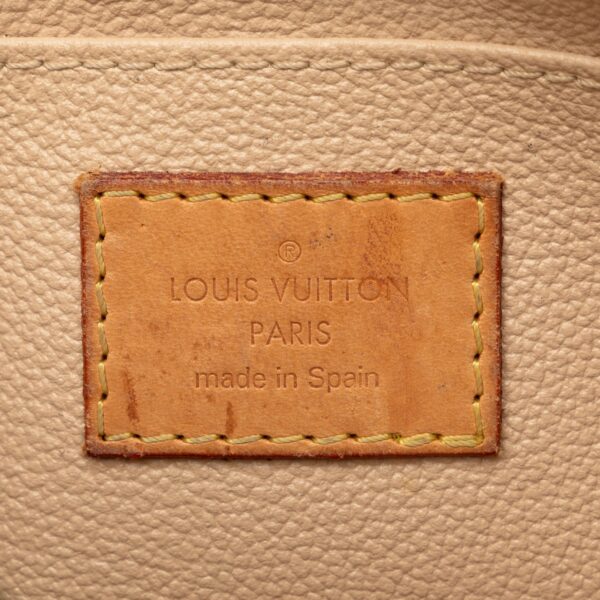 White LV Damier Azur Cosmetic Pouch - Image 6