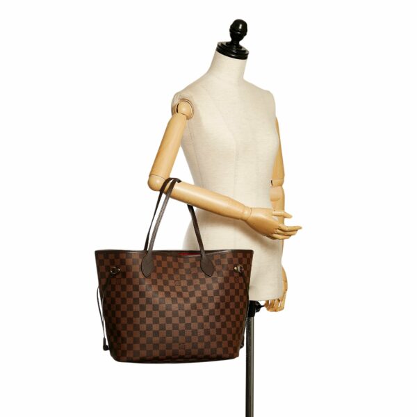 Brown LV Damier Ebene Neverfull MM Tote Bag - Image 12