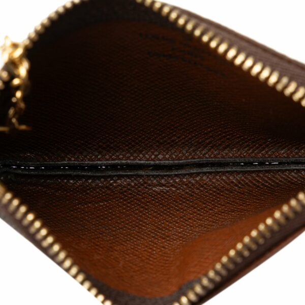 Brown LV Monogram Pochette Cles Coin Pouch - Image 5