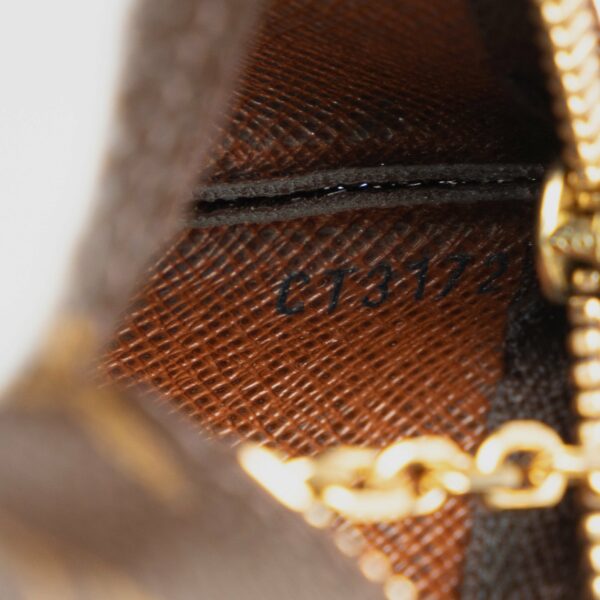 Brown LV Monogram Pochette Cles Coin Pouch - Image 7