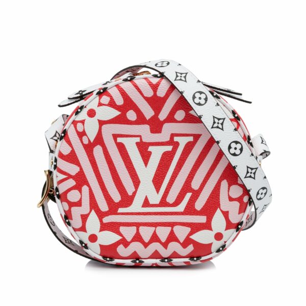 Red LV Monogram Giant Crafty Boite Chapeau Souple PM Crossbody Bag