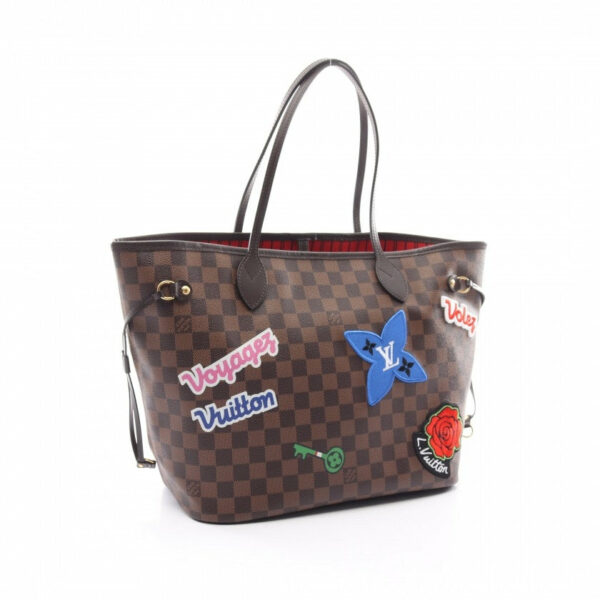 LV Neverfull NM Tote Limited Edition Patches Damier MM - Image 2